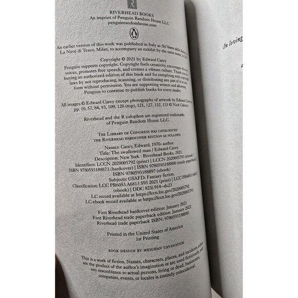 The Swallowed Man A Novel By Edward Carey - Paperback Book - Brand New - Picture 2 of 9